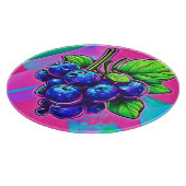 Lebhafte Blueberry Artwork Schneidebrett (Ecke)