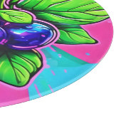 Lebhafte Blueberry Artwork Schneidebrett (Ecke)