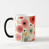 Lebhafte blühende Blume in Vollfarbe Verwandlungstasse (Links)