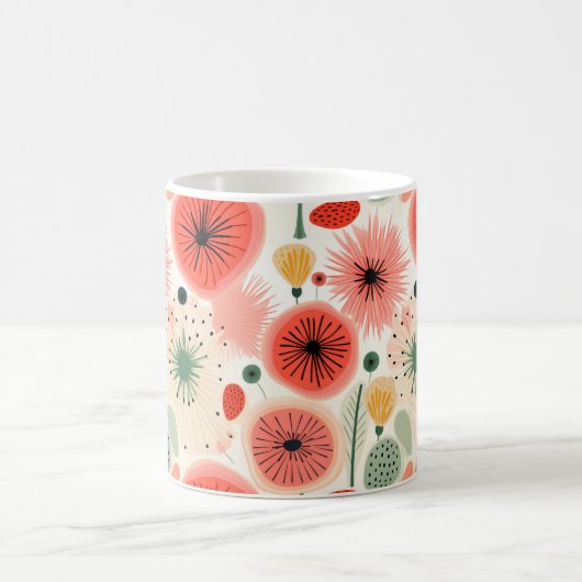 Lebhafte blühende Blume in Vollfarbe Verwandlungstasse (Mittel)