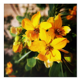 Lebhafte Blume Acryl Wandkunst