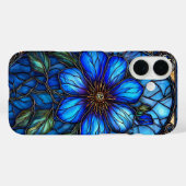 Lebhafte Blume aus Buntglas Case-Mate iPhone Hülle (Rückseite (Horizontal))
