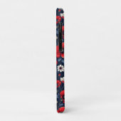 Lebhafte Blume aus Rot und Weißmohn Case-Mate iPhone Hülle (Hinten/Links)