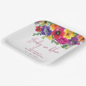 Lebhafte Blume Baby in Blütendusche Pappteller (Gewinkelt)