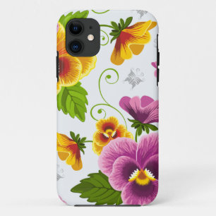 Lebhafte Blume der Pansie Case-Mate iPhone Hülle