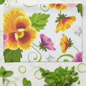 Lebhafte Blume der Pansie Handtuch (Gefaltet)