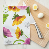 Lebhafte Blume der Pansie Handtuch (Viertel Falte)
