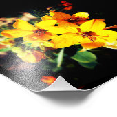 Lebhafte Blume Fotodruck (Ecke)