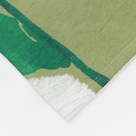 Lebhafte Blume I Fleecedecke (Ecke)