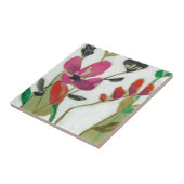 Lebhafte Blume I Fliese (Seite)