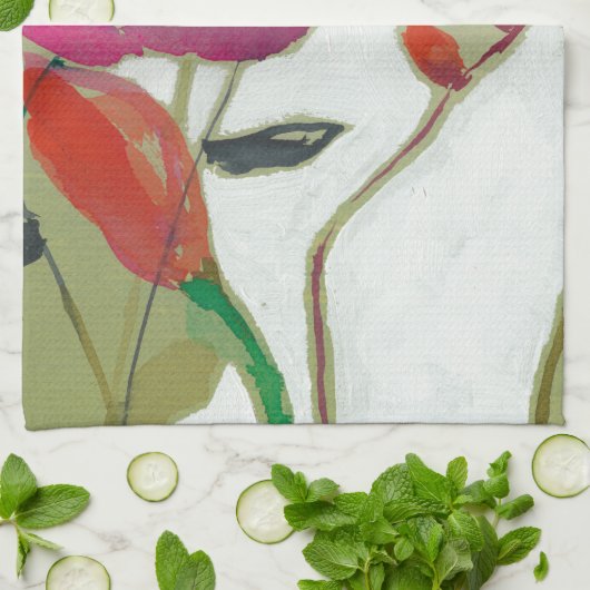 Lebhafte Blume I Handtuch (Gefaltet)