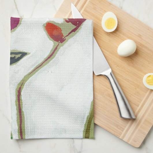 Lebhafte Blume I Handtuch (Viertel Falte)