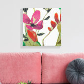 Lebhafte Blume I Leinwanddruck (Insitu (Wohnzimmer))