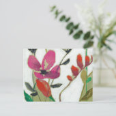 Lebhafte Blume I Postkarte (Stehend Vorderseite)