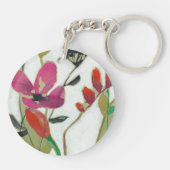 Lebhafte Blume I Schlüsselanhänger (Rückseite)