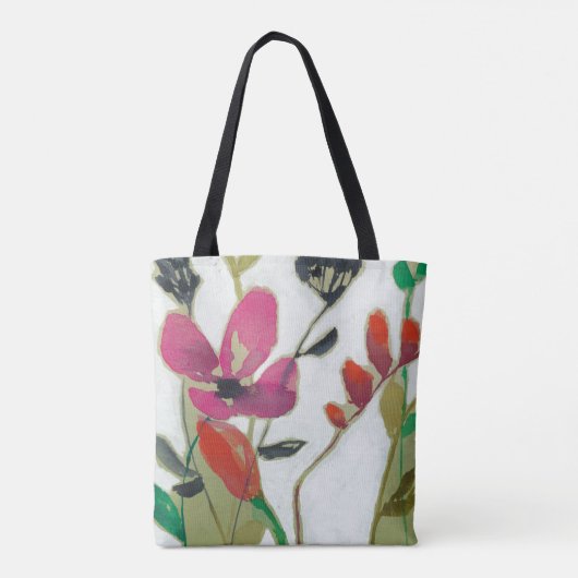 Lebhafte Blume I Tasche (Rückseite)