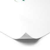 Lebhafte Blume in Grünen Stiefeln Poster (Ecke)