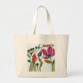 Lebhafte Blume Jumbo Stoffbeutel (Vorne)