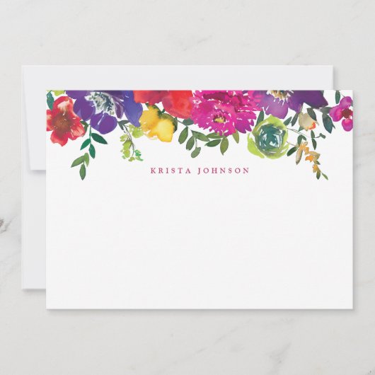 Lebhafte Blume Kinderdusche Danke (Vorderseite)