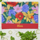 Lebhafte Blume Küchentücher (Gefaltet)