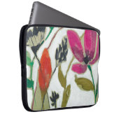 Lebhafte Blume Laptopschutzhülle (Vorne Rechts)