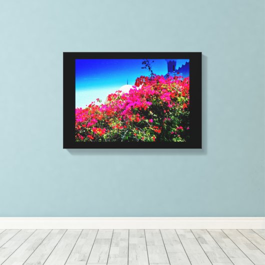 Lebhafte Blume Leinwanddruck (Insitu (Holzboden))