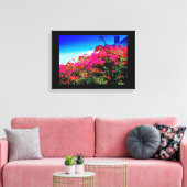 Lebhafte Blume Leinwanddruck (Insitu (Wohnzimmer))