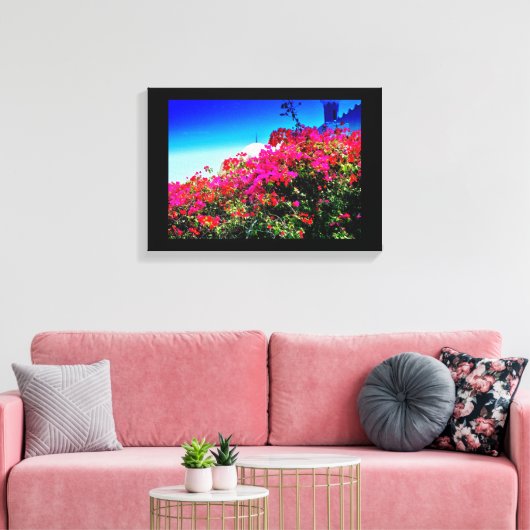 Lebhafte Blume Leinwanddruck (Insitu (Wohnzimmer))