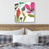 Lebhafte Blume Leinwanddruck (Insitu (Schlafzimmer))
