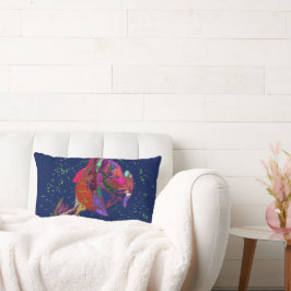 Lebhafte Blume Lumbar Kissen