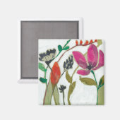 Lebhafte Blume Magnet (Vorderseite/Rückseite)