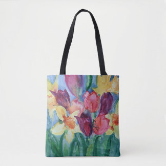 Lebhafte Blume-Malerei-Tasche Tasche