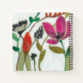 Lebhafte Blume Notizblock (Rückseite)