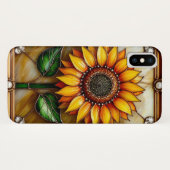 Lebhafte Blume Ornately Gerahmt Case-Mate iPhone Hülle (Rückseite (Horizontal))