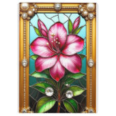 Lebhafte Blume Ornately Gerahmt Klemmbrett (Rückseite)