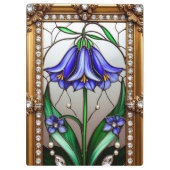 Lebhafte Blume Ornately Gerahmt Klemmbrett (Rückseite)