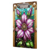 Lebhafte Blume Ornately Gerahmt Klemmbrett (Links)