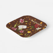 Lebhafte Blume Pappteller (Gewinkelt)