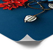 Lebhafte Blume Poster (Ecke)