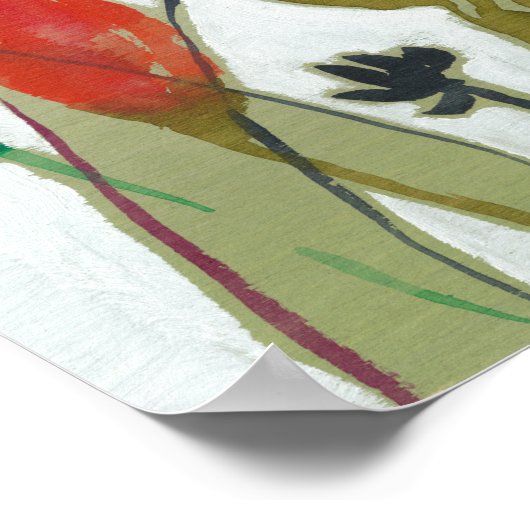 Lebhafte Blume Poster (Ecke)