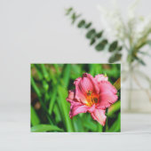 Lebhafte Blume Postkarte (Stehend Vorderseite)