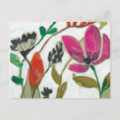 Lebhafte Blume Postkarte (Vorderseite)
