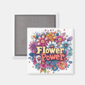 Lebhafte Blume Power Design mit farbenprächtigen B Magnet (Vorderseite/Rückseite)