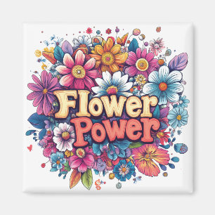 Lebhafte Blume Power Design mit farbenprächtigen B Magnet