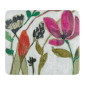 Lebhafte Blume Schneidebrett (Vorderseite)