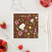 Lebhafte Blume Serviette (Beispiel)