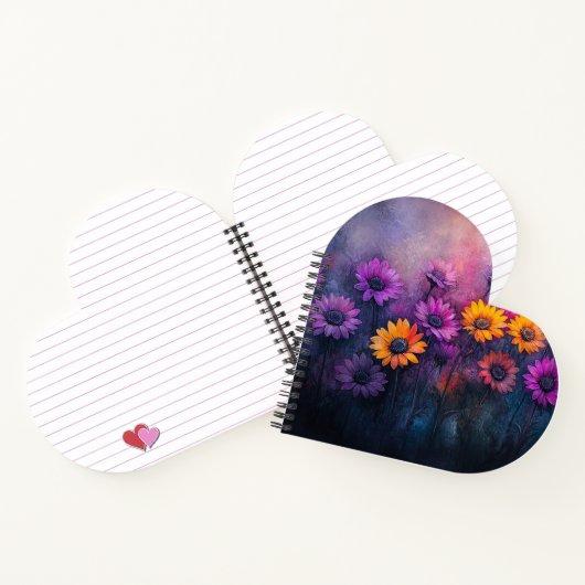 Lebhafte Blume singen Notizblock (Innenseite)