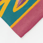 Lebhafte Blume Southwestern Kokopelli Fleecedecke (Ecke)