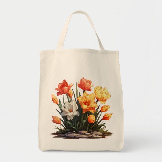 Lebhafte Blume Tasche (Vorne)