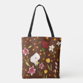Lebhafte Blume Tasche (Rückseite)
